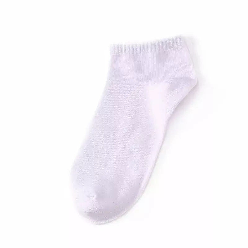 Calcetines blancos para niños, medias de algodón puro, color negro, primavera y otoño, primavera y verano