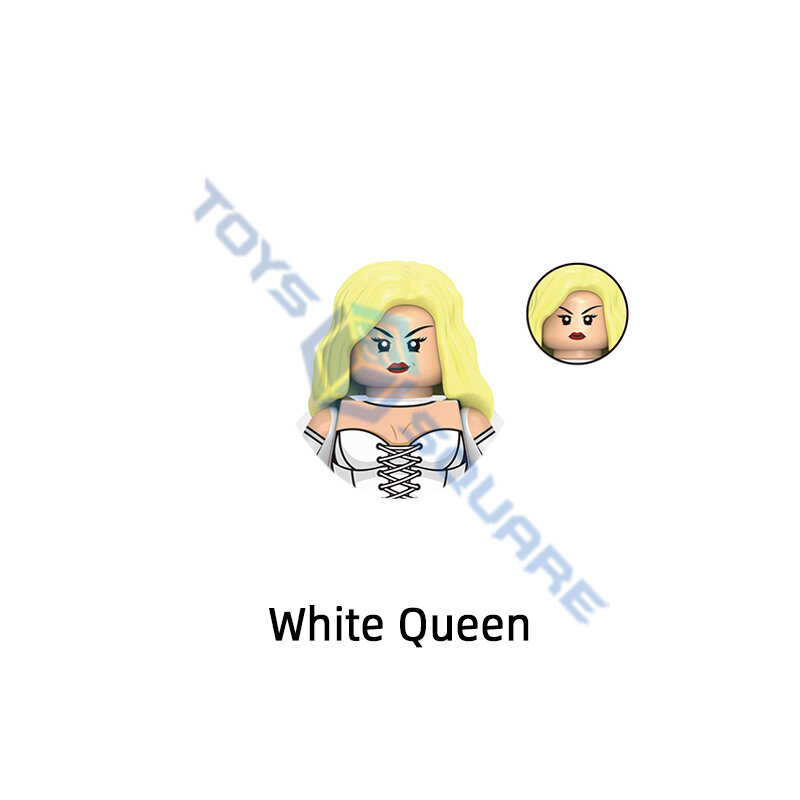 The White Queen Magneto Game Beast Bricks Conjunto, Jubileu, Fênix, Tempestade, Ciclope, Rebelde, Wolverine, Modelo, MOC, Brinquedos, Presentes, G0166