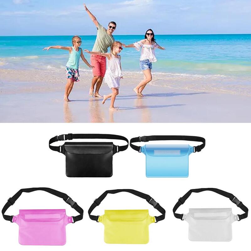 3 Layers High Waterproof Sealing Swimming Bag Large Size Transparent Underwater Dry Protection Bag For iphone mobile phone P8B9