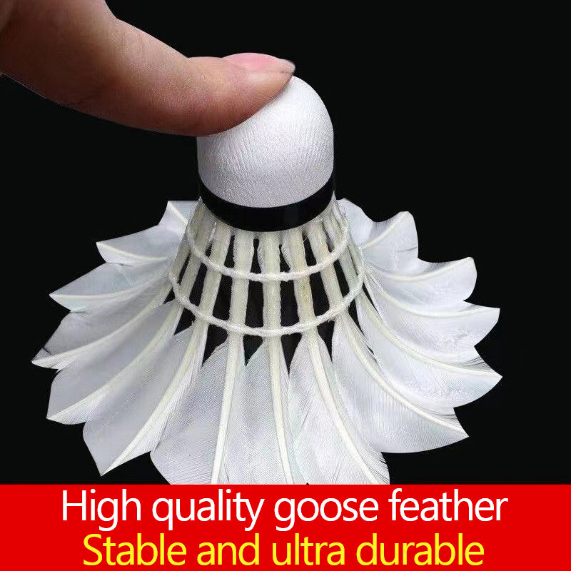 1PCS Badminton Goose Feather Round Three Levels Of Stability Good Hand Feel Stability Not Easy To Rot Goose Feather Without A St