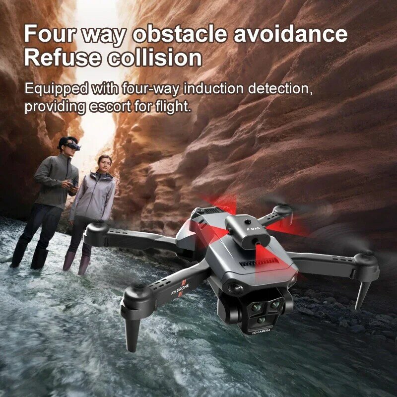 Mijia-K6 Max Drone profissional, 8K, GPS, 3 câmeras, grande angular, fluxo óptico, Prevenção de obstáculos de quatro vias, Quadcopter