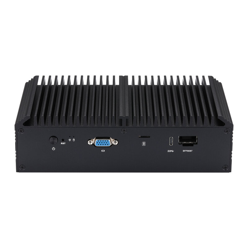 Free Shipping Qotom Q20331G9 Mini PC 5*2.5G Lan 4 SFP+ Atom Fileserver C3338R C3558R C3758 C3758R Firewall Router Mini PC Server