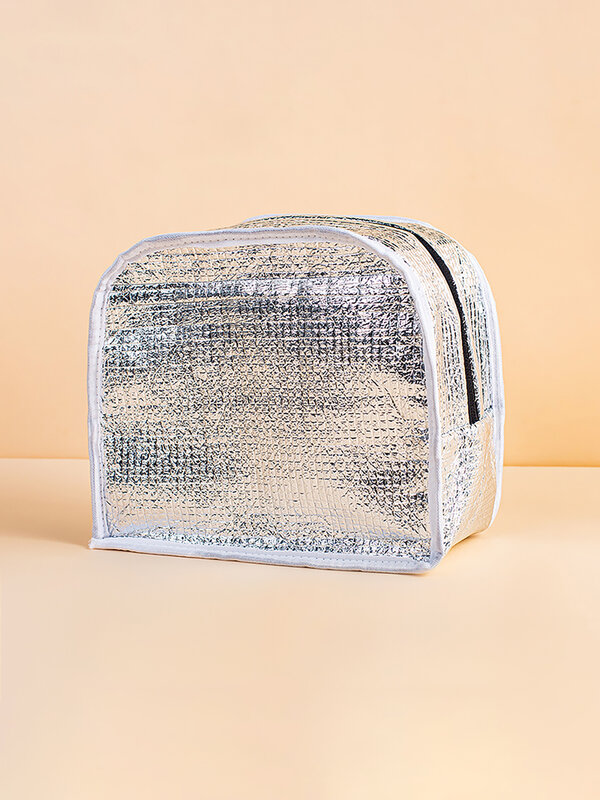 Christmas Collection Pattern Nylon Large Capacity Insulated Bento Bag, Handbag, Outdoor Picnic Portable Insulated Bag