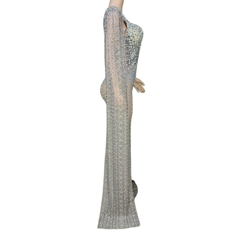 Vestidos de Noche largos con cuentas brillantes de lujo para mujer, vestidos formales de fiesta de noche de Dubái con chal Luopan, muestra Real, 2024