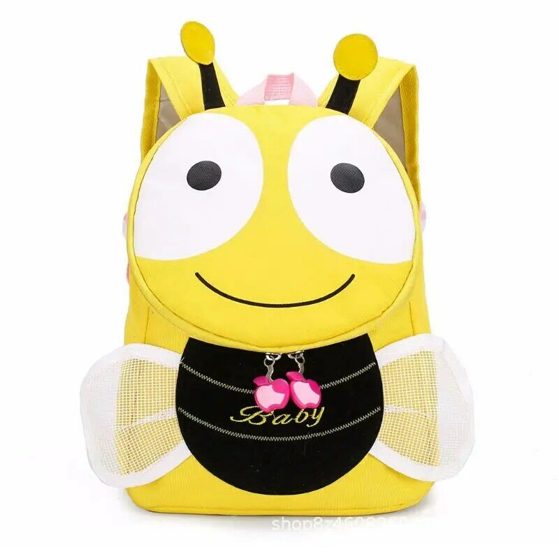 Mochila E74B con dibujos abejas, Mini mochila escolar para niños pequeños,