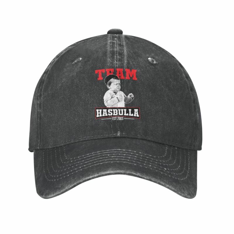 Hasbulla-Gorra de béisbol para hombre y mujer, gorro clásico de mezclilla desgastado, para entrenamiento al aire libre, Unisex
