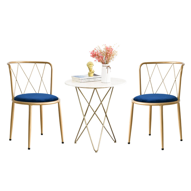 Nordic cafe tavolo da pranzo e sedia iron art leisure dessert shop milk tea shop tavolo e sedia combinazione reception