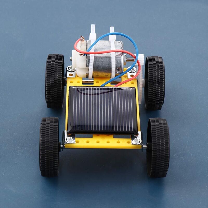 Solar Powered Toy Car Robot Kit Set, Brinquedos educativos de plástico, Experimento Científico, Energia Solar, DIY montado