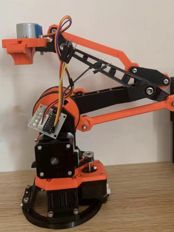 Hoge Precisie 4 Dof Stepper Robot Arm Voor Framboos Voor Arduino 2560 Robot Kit 3d Printing Cnc Motor Robotarm Stepper Klauw