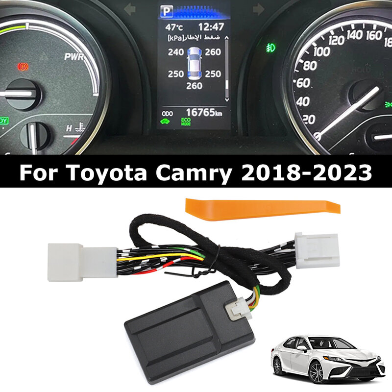 스마트 자동차 TPMS 타이어 디지털 LCD 디스플레이, 자동 보안 경보, 타이어 압력 모니터, 도요타 캠리 2018-2023 RAV4 코롤라 2019