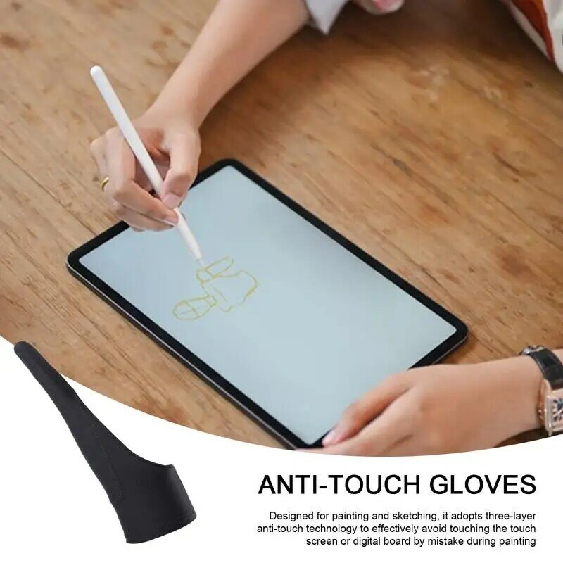 Guantes de arte Digital antitáctil, guantes de arte transpirables para pintar bocetos, almohadilla para tableta, Monitor de papel