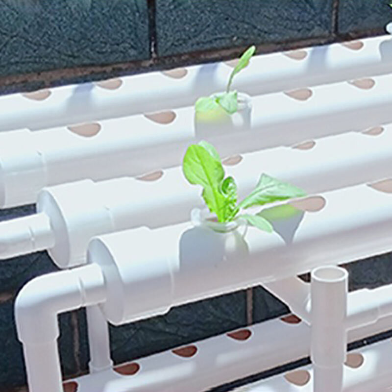 Hydroponics Growing System 2-layers 72 Holes Greenhouse Tunnel Vertical Soilless Cultivation Equipment Smart Gardening Planter