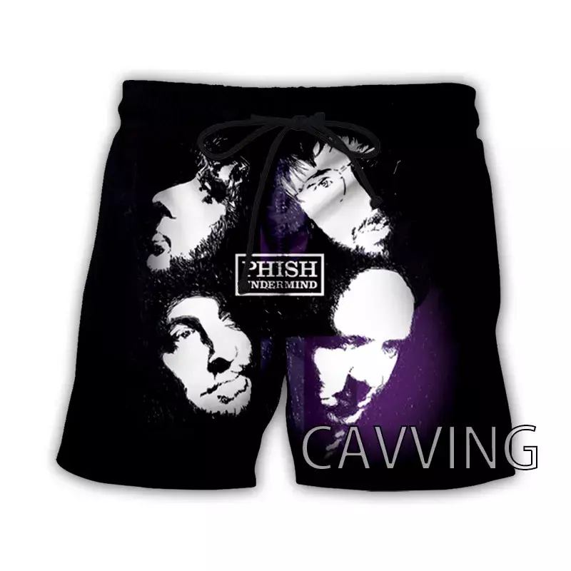 CAVVING 3D Printed  PHISH ROCK  Summer Beach Shorts Streetwear Quick Dry Casual Shorts Sweat Shorts for Women/men