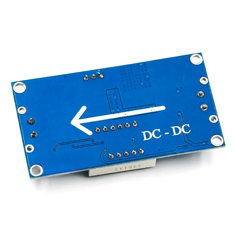 LM2596 LM2596S Modul Daya + DC-DC Voltmeter LED, modul catu daya step-down dapat disesuaikan dengan tampilan digital