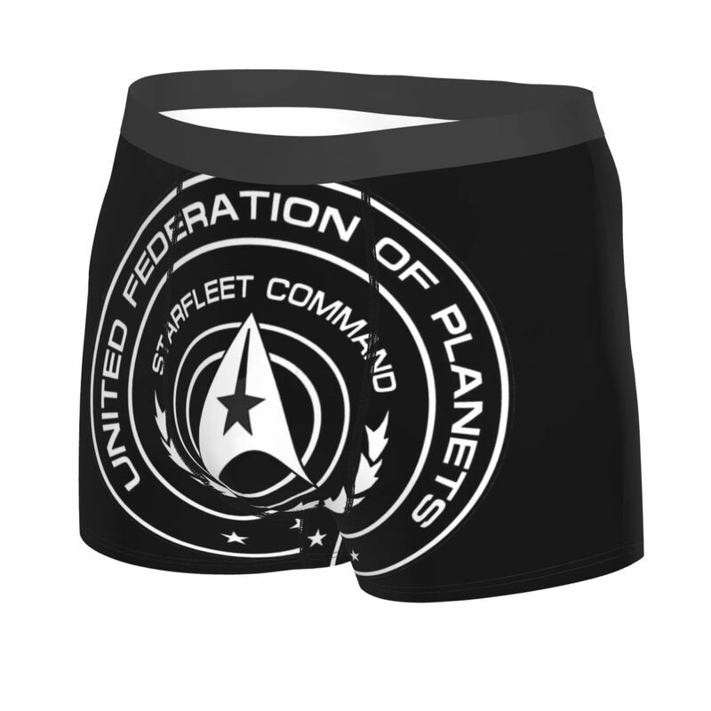 Star Treks Starfleet tematyczny Design bielizna męska, wysoce oddychające prezenty urodzinowe nadrukowana góra jakości