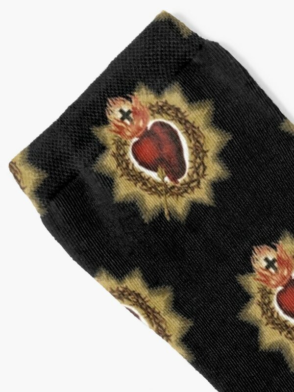 Теплые зимние детские носки с изображением Священного Сердца