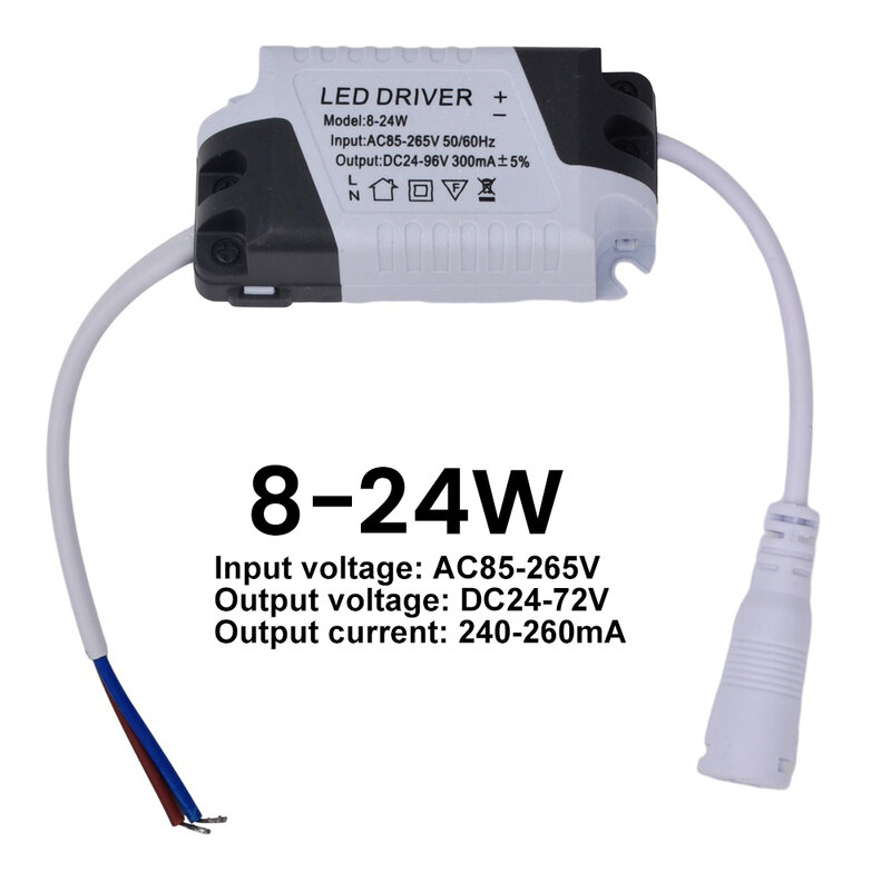 LED 드라이버 패널 천장 램프 전원 공급 장치 어댑터, 조명 변압기, LED 조명용, AC 110V, 220V, DC 24V, 8-24W, 9W, 12W, 18W