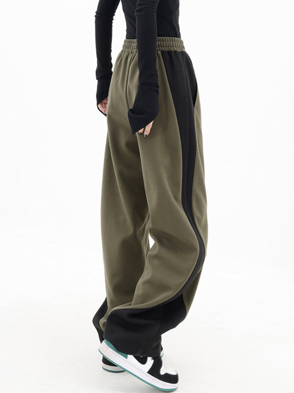 Pantalon de sport décontracté pour femmes, banane, couture, ample, jambes larges, sarouel, Design, pour Couple, printemps, 2023