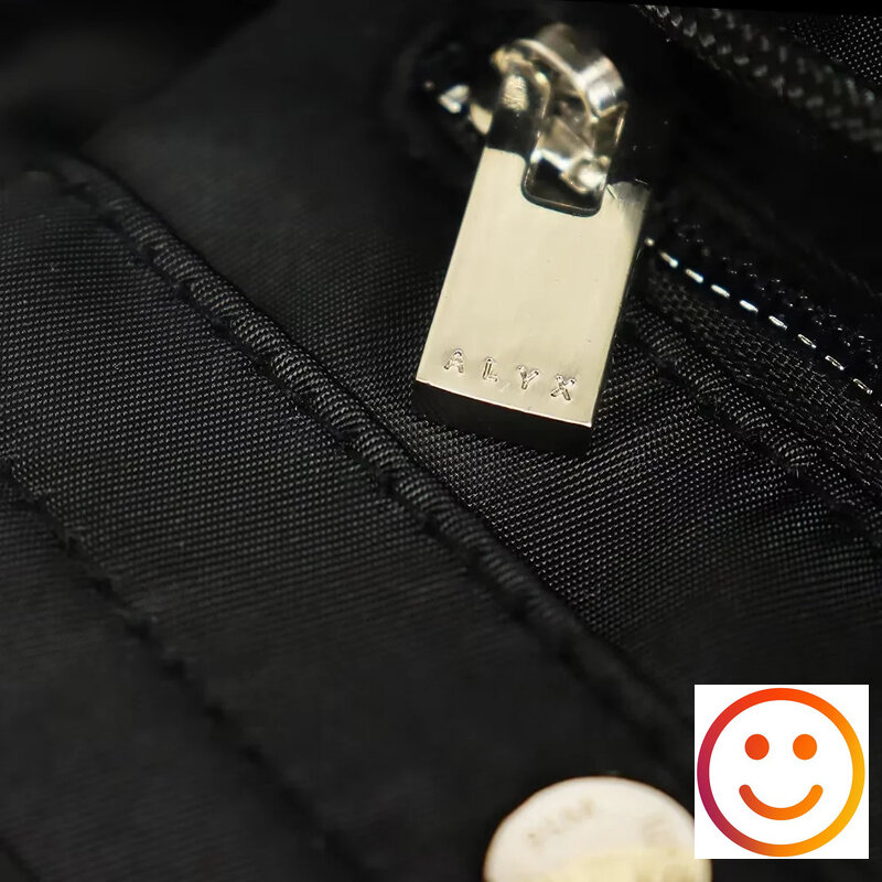 حقيبة رفرف سوداء مع مشبك فضي حقيبة يد عالية الجودة ، 4 مواسم ، ALYX 9SM ، رجال ونساء