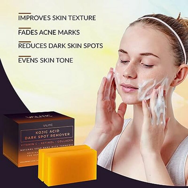 VALITIC Original Handmade Whitening Soap Skin Lightening Soap Bleaching Kojic Acid Glycerin Soap Deep Cleaning Brighten Skin