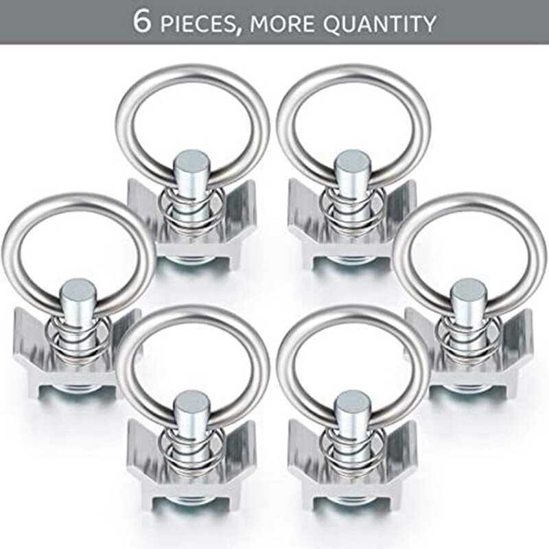 6 Pieces Of Stainless Steel Rings, Speaker Hooks, Hanging Rings, Aircraft Frame Hanging Parts Light Pendants