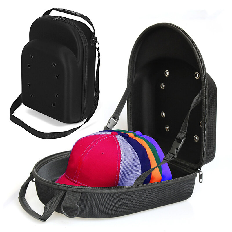 Portable Hat Case Baseball Cap Travel Storage Carrier Box Organizer Capsholder Bag Display Hardsuitcase Eva Carry Container Hats