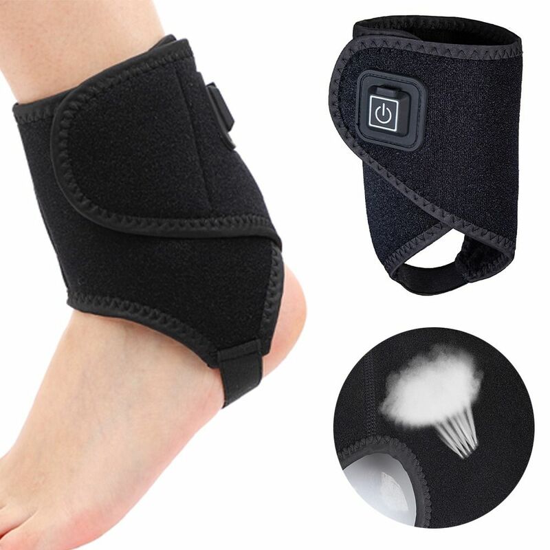 Health Electric Warm Joint Brace Wrap Pain Relief Heating Ankle Pad Heated Massager