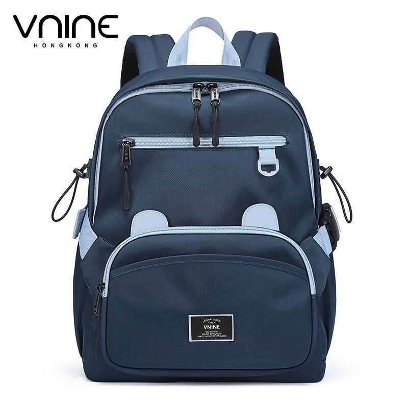 VNINE backpack for women, simple and casual college students, backpack for elementary school students, large capacity backpack