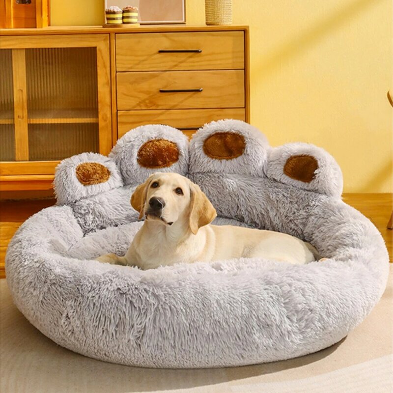 Camas sofá para perros pequeños, accesorios cálidos, colchoneta grande para perros, caseta para mascotas, lavable, mullida, cesta mediana para cachorros, suministros para gatos