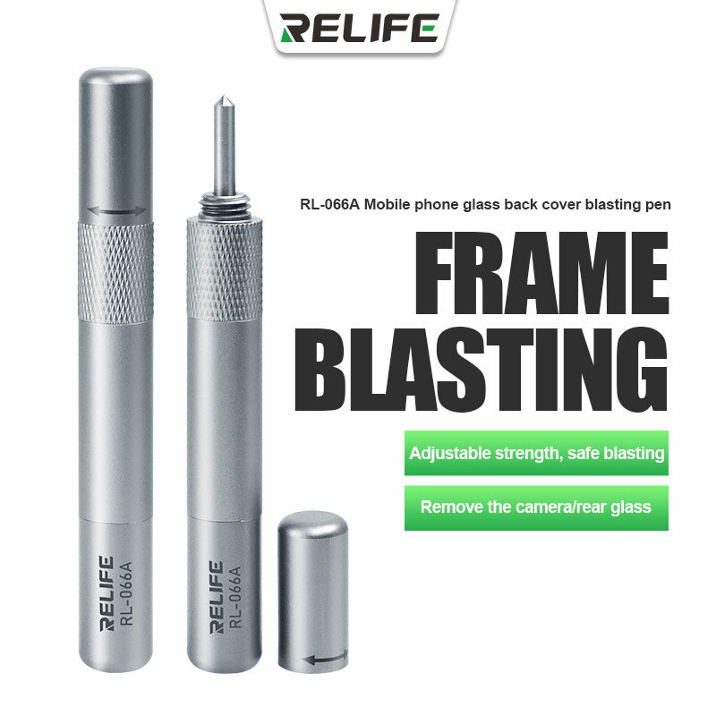RELIFE RL-066A Blasting Pen Break Crack wyburzanie pióra tylna pokrywa aparat szklany obiektyw dla iPhone 8 13 Pro naprawa narzędzi do czyszczenia