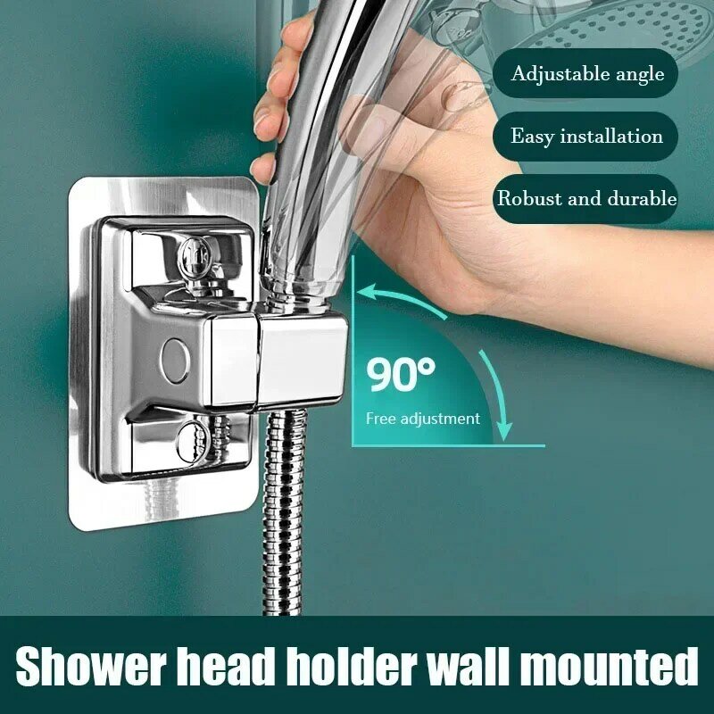 Abs Dusch kopf halter Wand dusch ständer selbst klebend verstellbar drehbar Hand halterung Bad zubehör
