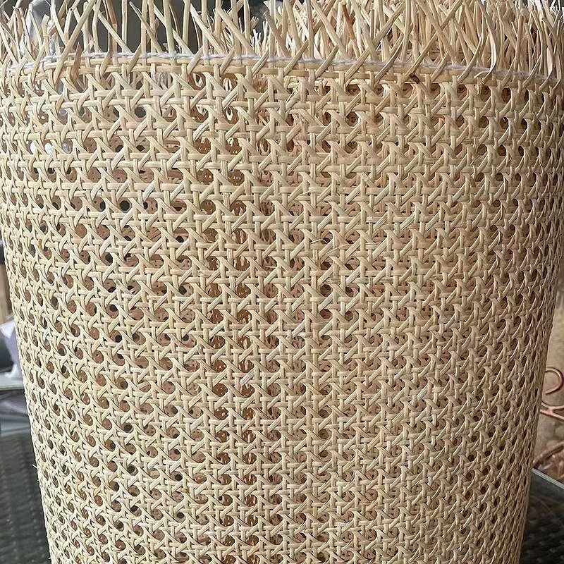 Rotolo di Rattan naturale largo 40-50cm vero Indonesia Rattan foglio di canna fettuccia rotolo sedia tavolo mobili materiale di riparazione tessuto a mano