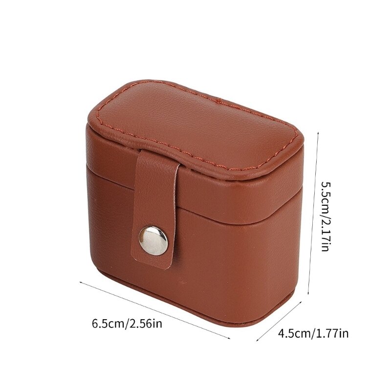 Travel Jewelry Box Small Portable Jewelry Case PU Leather Earring Necklace Bracelet Rings Holder Box for Women