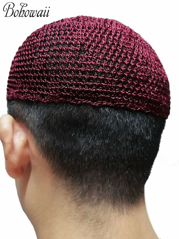 Cappello da preghiera musulmano berretto Kippah ebraico adulto uomo Kufi cofano elastico berretto africano Homme Musulman Turbante Hombre Arabe passamontagna