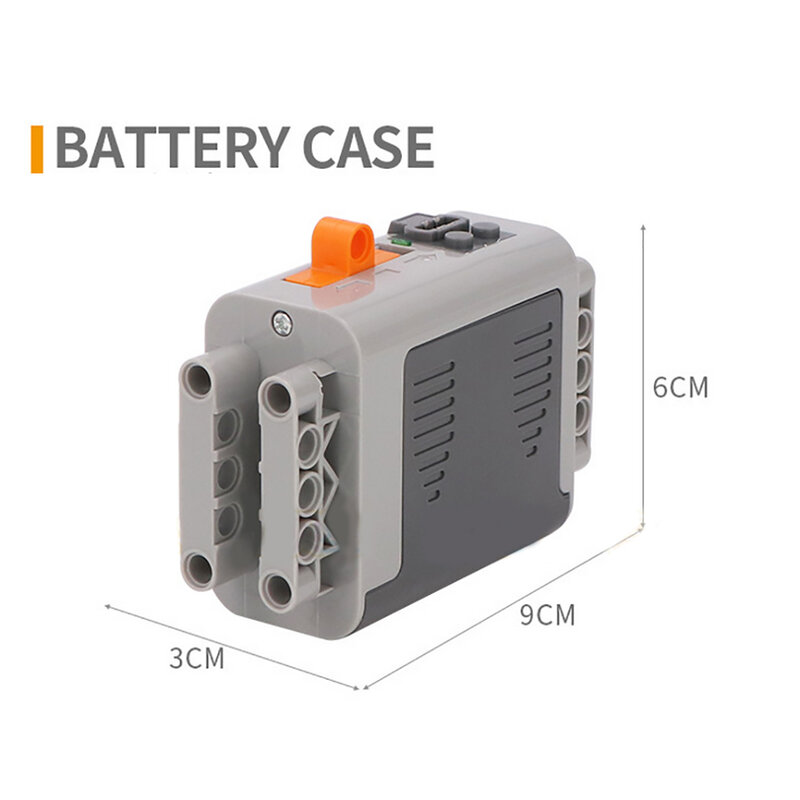 Moc técnico peças funções de energia aa caixa bateria caso compatível com legoeds 8881 8883 robô carro mecânico grupo energia