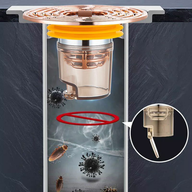 Núcleo de drenaje de suelo a prueba de olores e insectos, cierre automático magnético, cubierta de drenaje de ducha de Diam33-45mm, filtro de pelo, antiolor, reflujo de agua