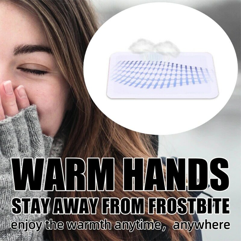 1 caja almohadillas pasta caliente sola vez, parches autocalentantes a prueba frío para calentar cuerpo del