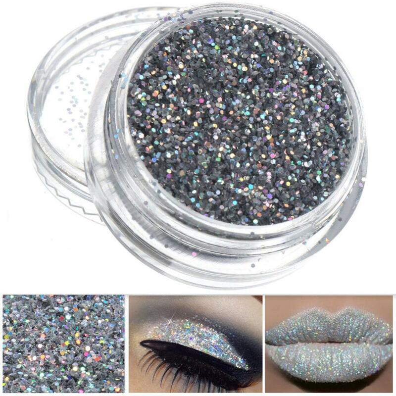 Fashion Sparkly Makeup Glitter For Nail Art Salon Eyeshadow Makeup Tools Loose Powder Eye Shadow Dust Metallic Pigment Cosmetic