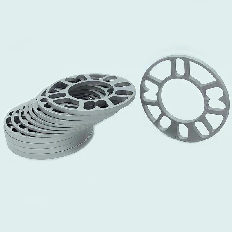SPEWPRP-espaciador de aluminio para rueda de coche, 4 piezas, Universal, 3mm, 5mm, 8mm, 10mm, 4x100 compatible con placa de cuñas, 4x114,3, 5x100, 5x108, 5x120