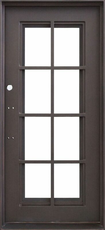 Высококачественные кованые французские двери, простая железная дверь, дизайнерская кованая железная дверь