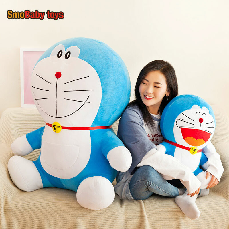 Rysunkowy Doraemon pluszowe wypełnione zabawka kawaii peluches zwierząt japoran grandes miękkie zabawki niemowląt poduszka dekoracja domu dla dzieci prezent na Halloween