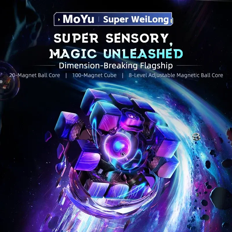 Moyu Super Weilong 3x3x3 Weilong Wrm V10 2023แกนแม่เหล็กปริศนาความเร็วสูง