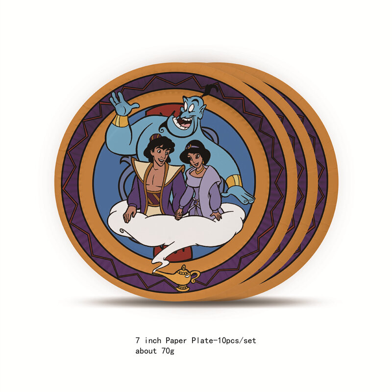 Hoạt Hình Disney Aladdin Tiệc Chủ Đề Trang Trí Cây Đèn Thần Của Aladdin Dùng Một Lần Bộ Đồ Ăn Tấm Cốc Trẻ Em Ủng Hộ Cho Bé Sinh Nhật Supplie