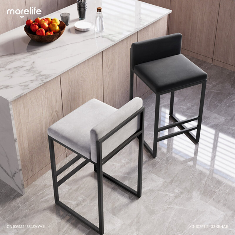 Скандинавские барные стулья современный простой дизайнерский креативный кассир высокие стопы стулья золотистый роскошный искусственный стол обеденный стул