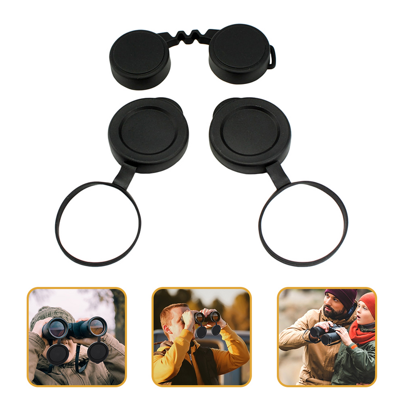 Tapas de lente de objetivo de goma, cubierta de objetivo abierto, protección de lente para tienda en casa y al aire libre, 1 Juego