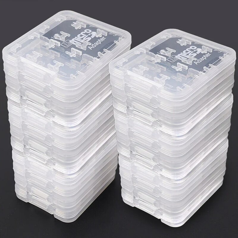 Caja de almacenamiento de plástico 8 en 1 para tarjetas SD, SDHC, TF, MS, resistente al agua, antigolpes, Micro Organizador de Transporte