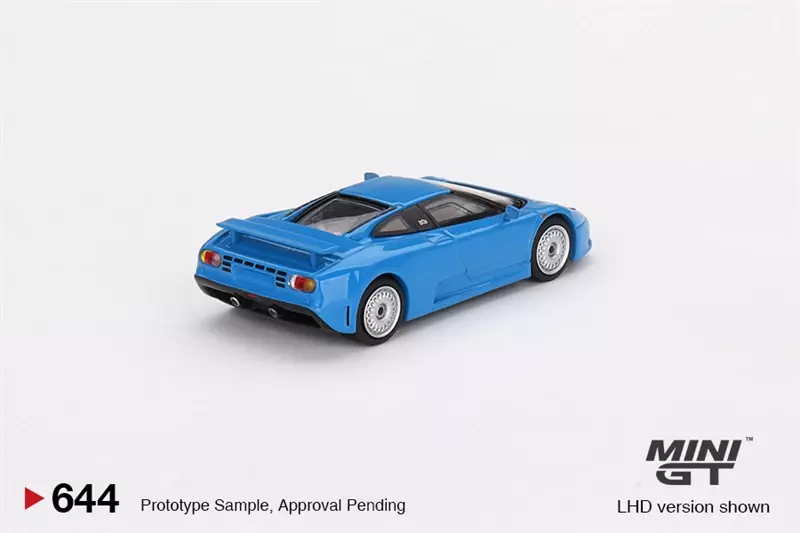 MINI GT 1:64 EB110 GT blu Bugatti LHD modellino auto