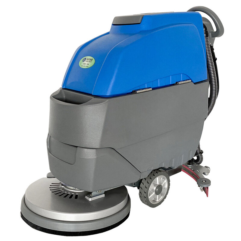 Mão Push Electric Floor Scrubber, Máquina De Limpeza De Piso, Secagem, SC55-550J