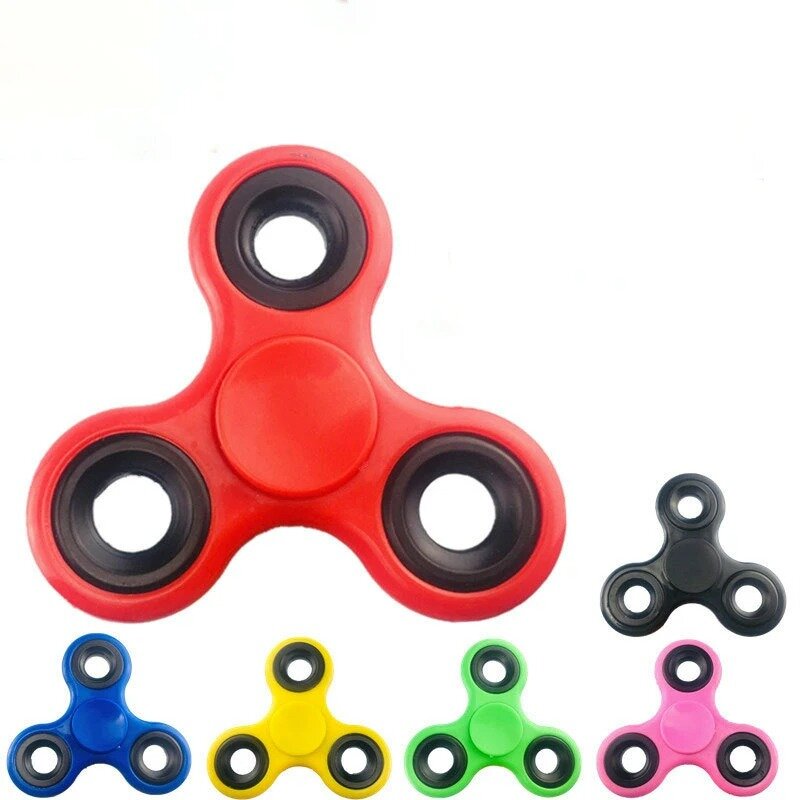 ABS Fidget Spinner para Adultos e Crianças, EDC Tri-spinner, Autismo ADHD, Anti Stress, Brinquedos Engraçados, Alta Qualidade