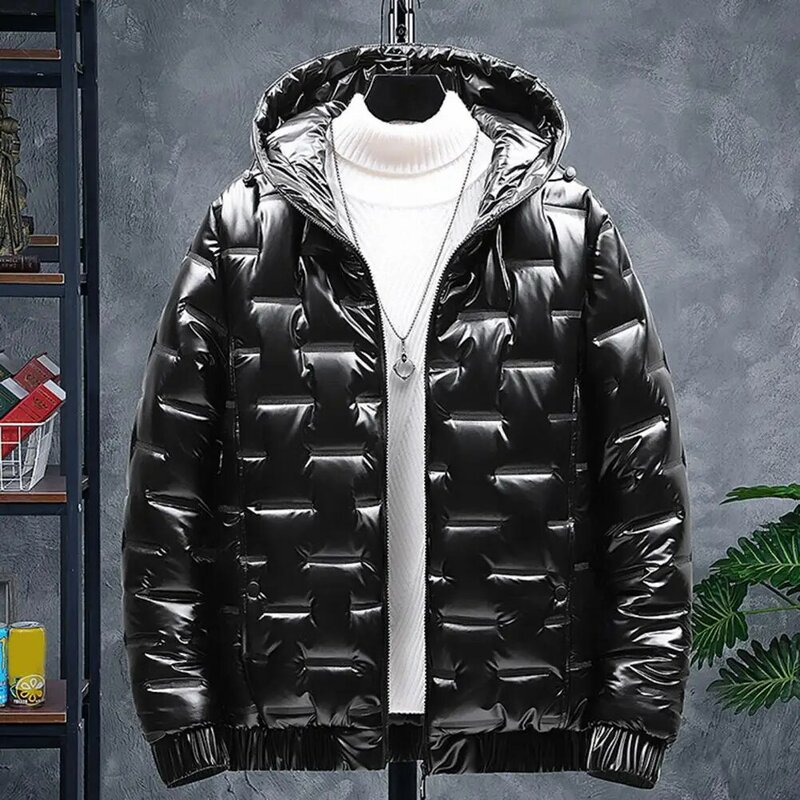 인기있는 남성 코트, 따뜻한 세탁 가능 후드 재킷, 엠보싱 지퍼 오버코트 바람막이